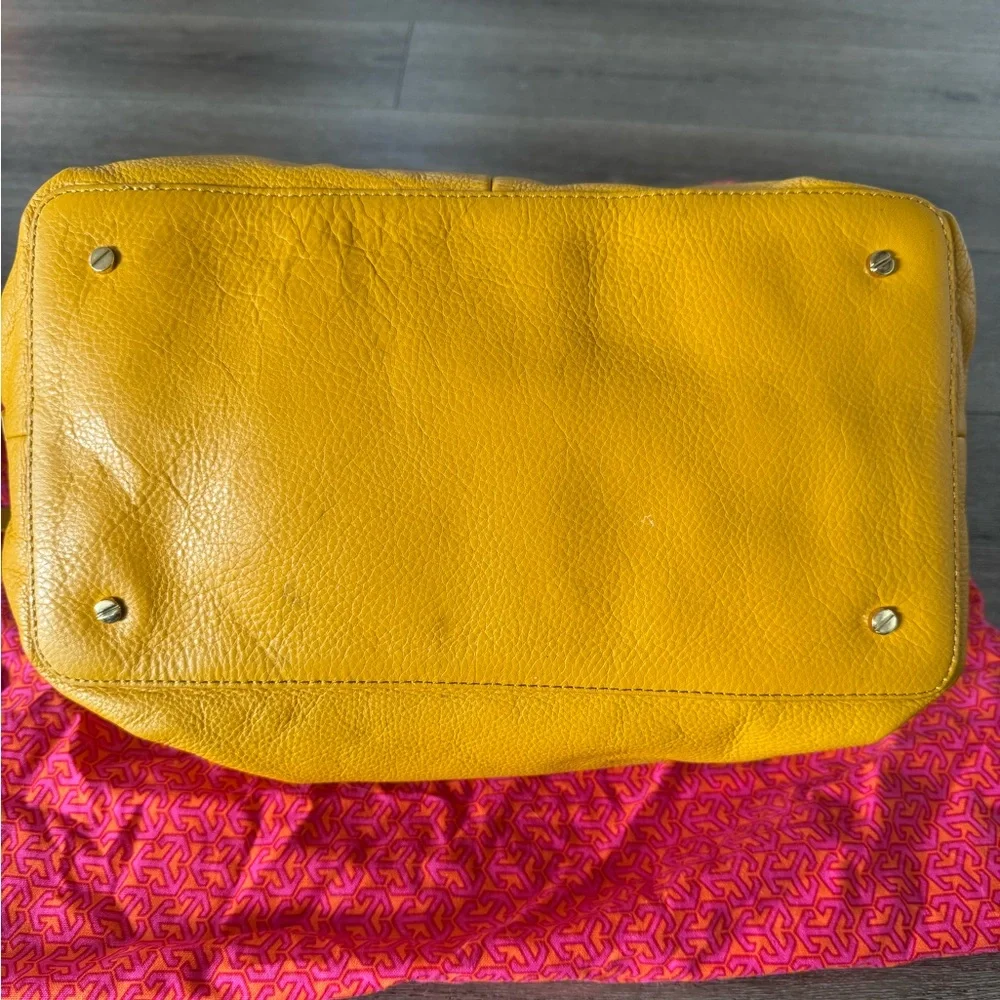 Tory Burch Mustard Leather Satchel